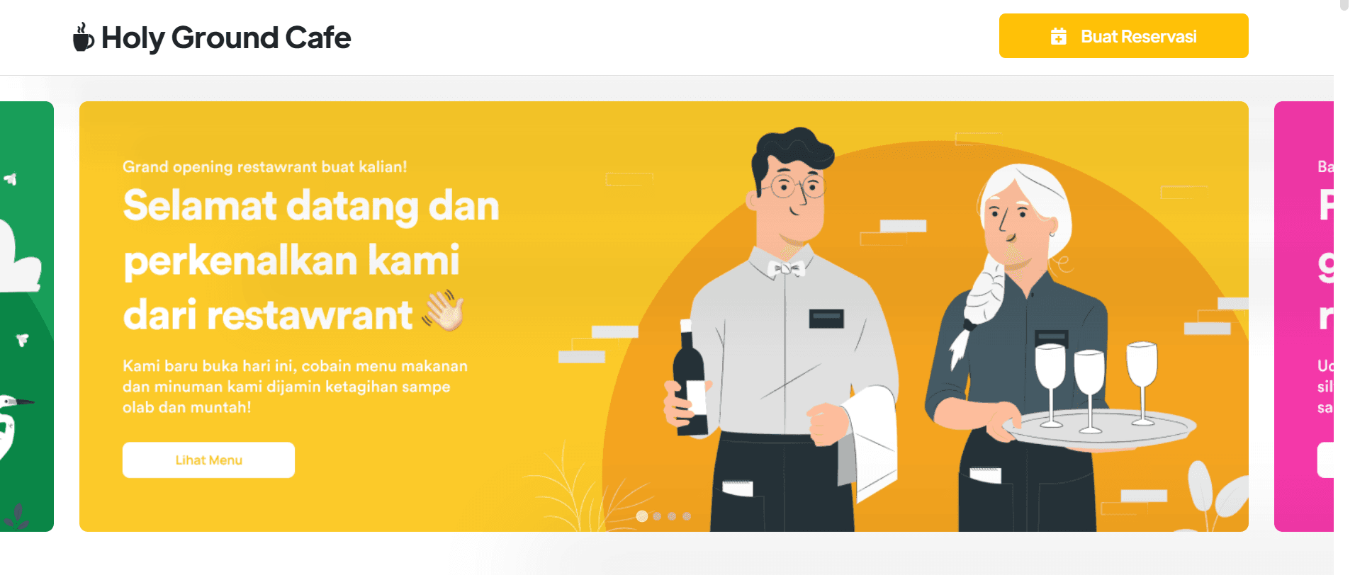 Coffee Shop and Restaurant Reservation System