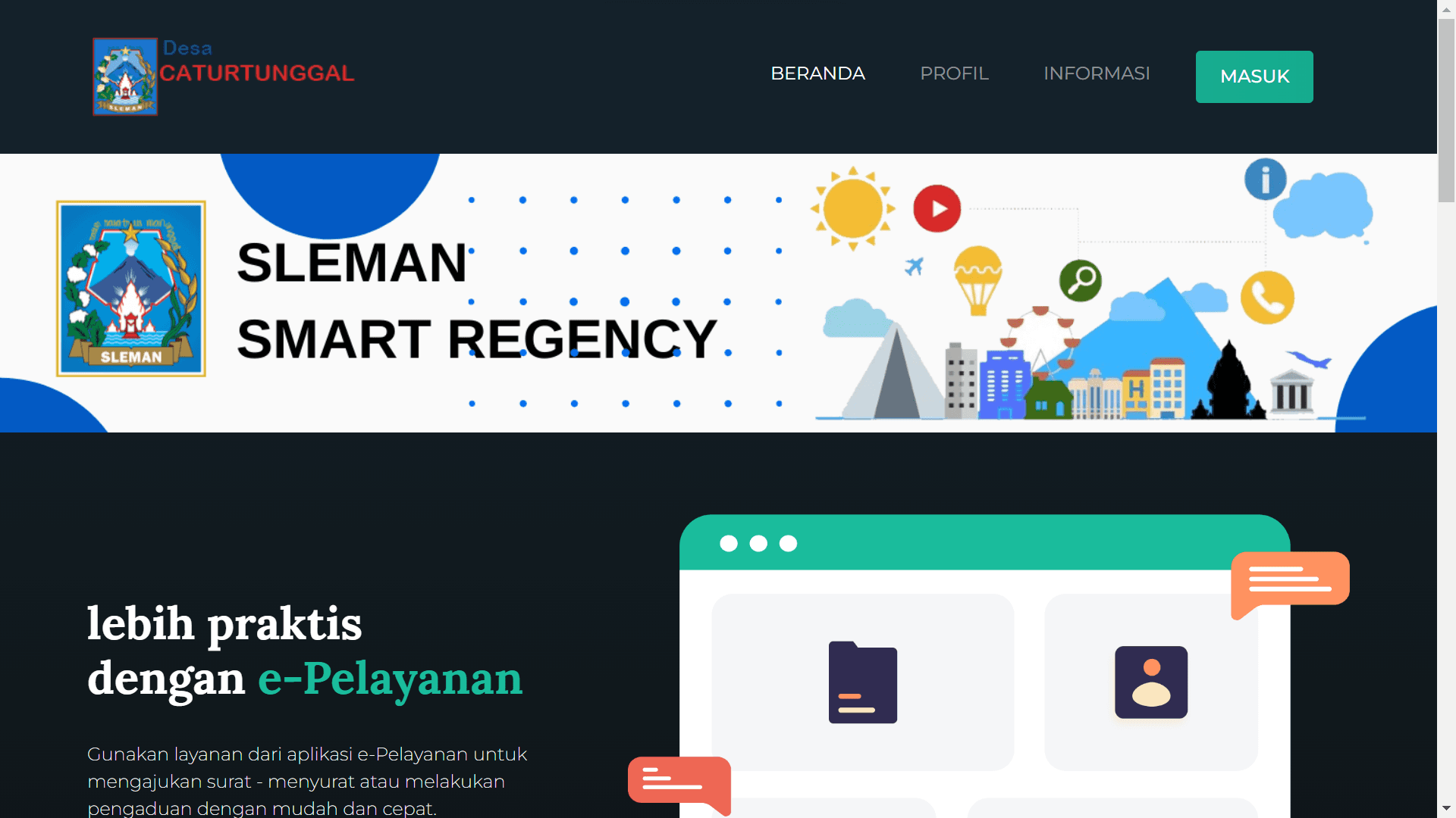 Digital Public Service Platform for Caturtunggal Village